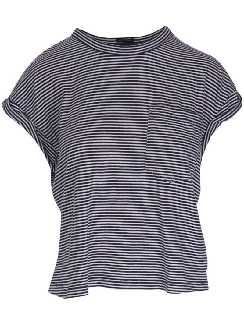 MOTHER striped cotton T-shirt - Blue von MOTHER