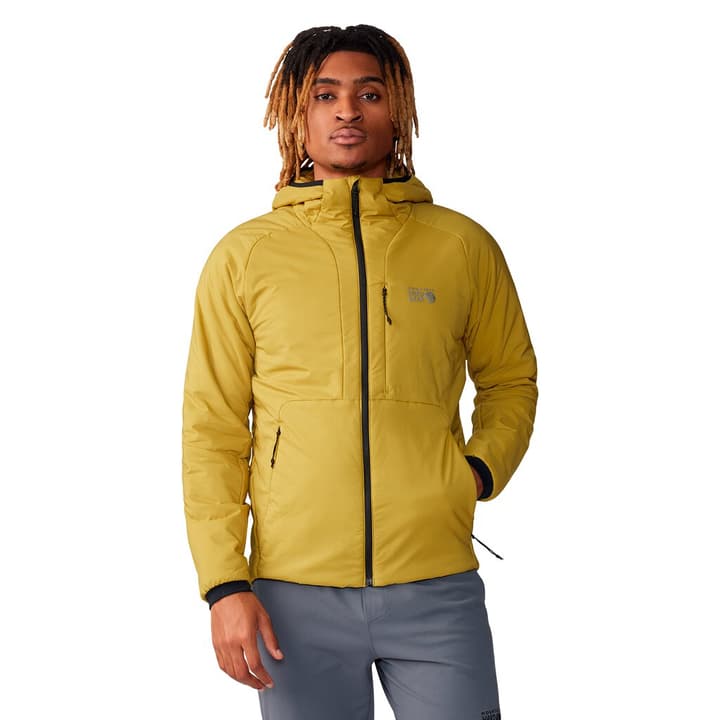 Mountain Hardwear M Kor Stasis™ Hoody Isolationsjacke gelb von MOUNTAIN HARDWEAR