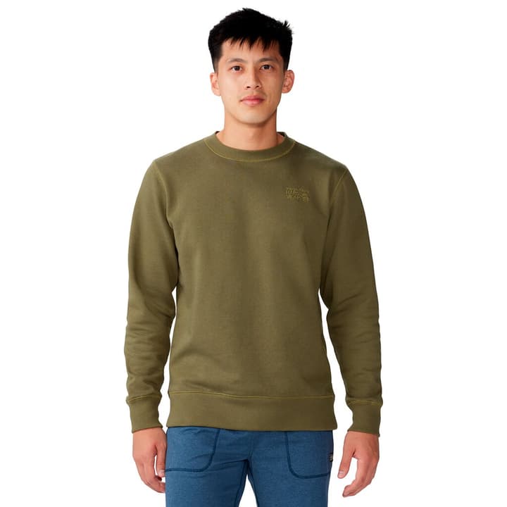 Mountain Hardwear M MHW Logo™ Pullover Crew Pullover olive von MOUNTAIN HARDWEAR