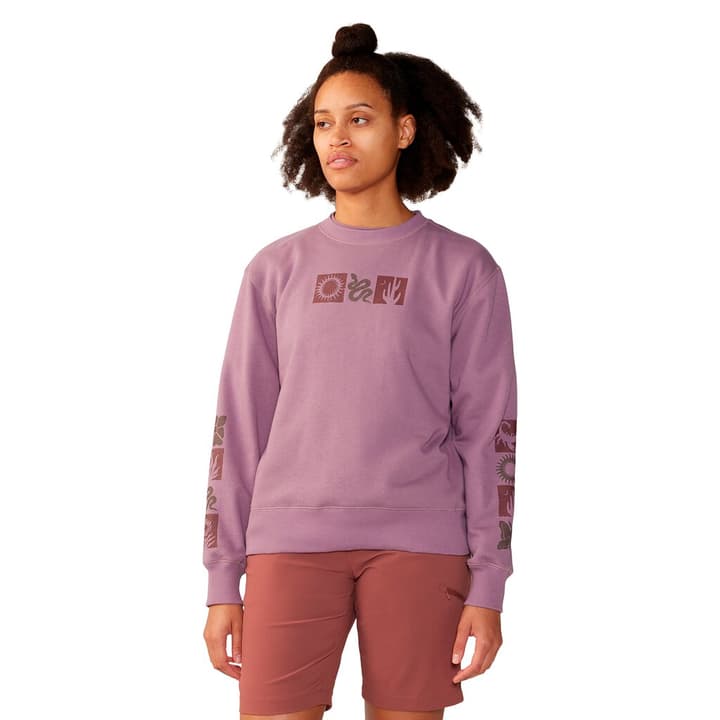 Mountain Hardwear W Desert Check™ Pullover Crew Pullover lila von MOUNTAIN HARDWEAR