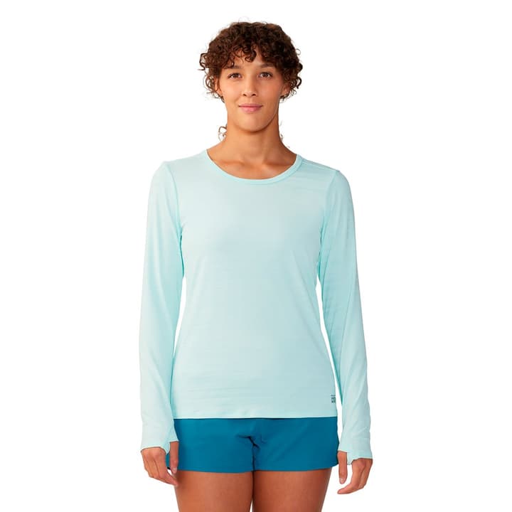 Mountain Hardwear W Mighty Stripe™ Long Sleeve Langarmshirt hellblau von MOUNTAIN HARDWEAR