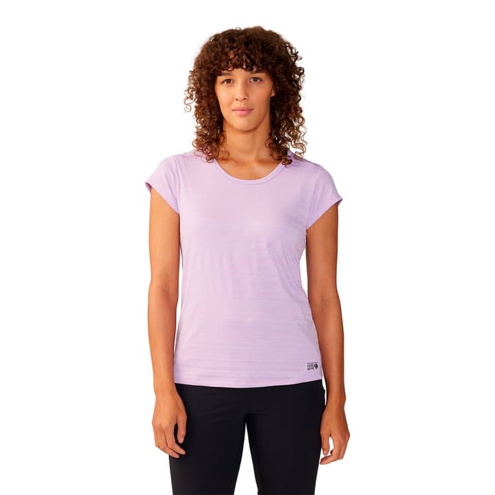 Mountain Hardwear W Mighty Stripe™ Short Sleeve T-Shirt lila von MOUNTAIN HARDWEAR