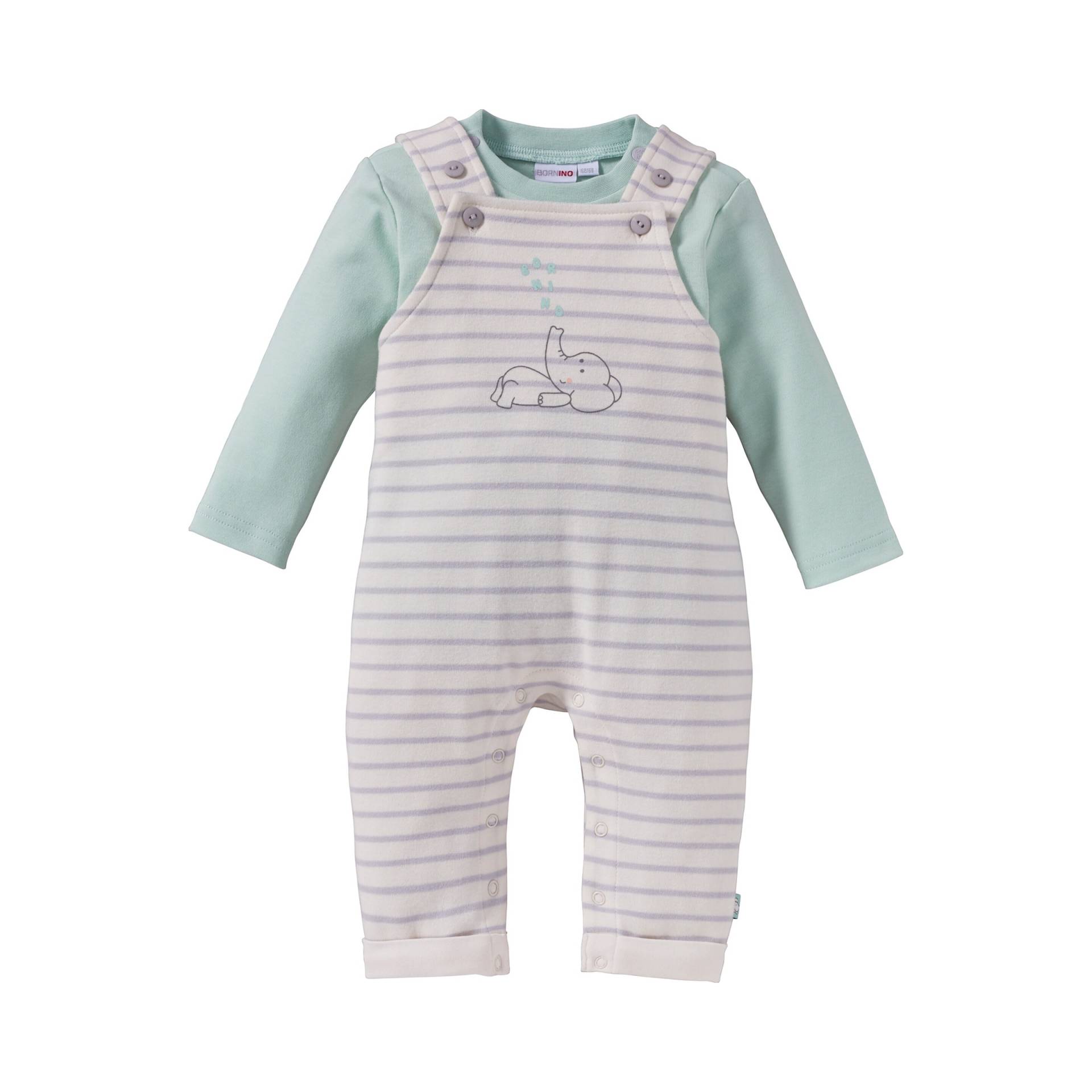 2-tlg. Set Latzhose mit Shirt Elefant 2-tlg. Set Latzhose mit Shirt Elefant von Bornino