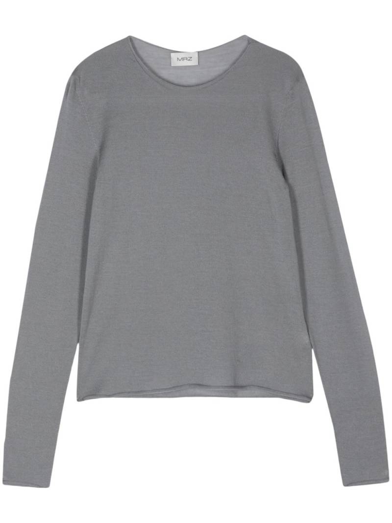 MRZ fine-ribbed jumper - Grey von MRZ