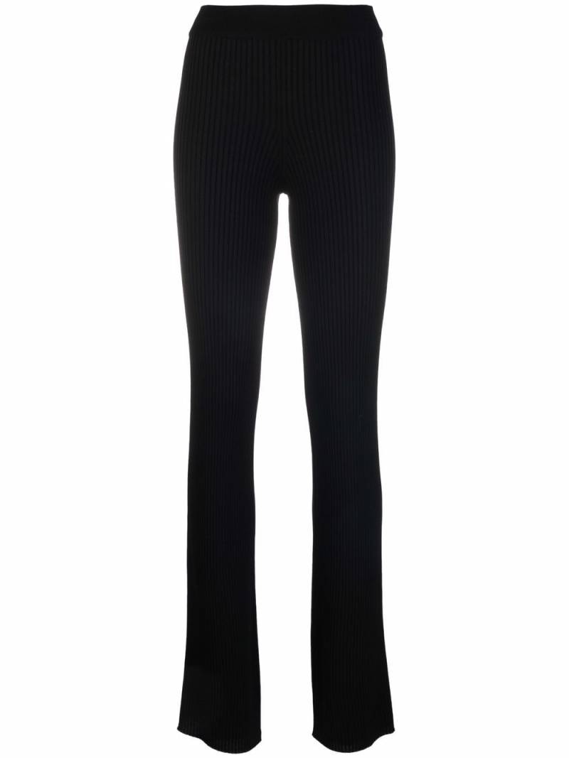 MRZ ribbed-knit trousers - Black von MRZ