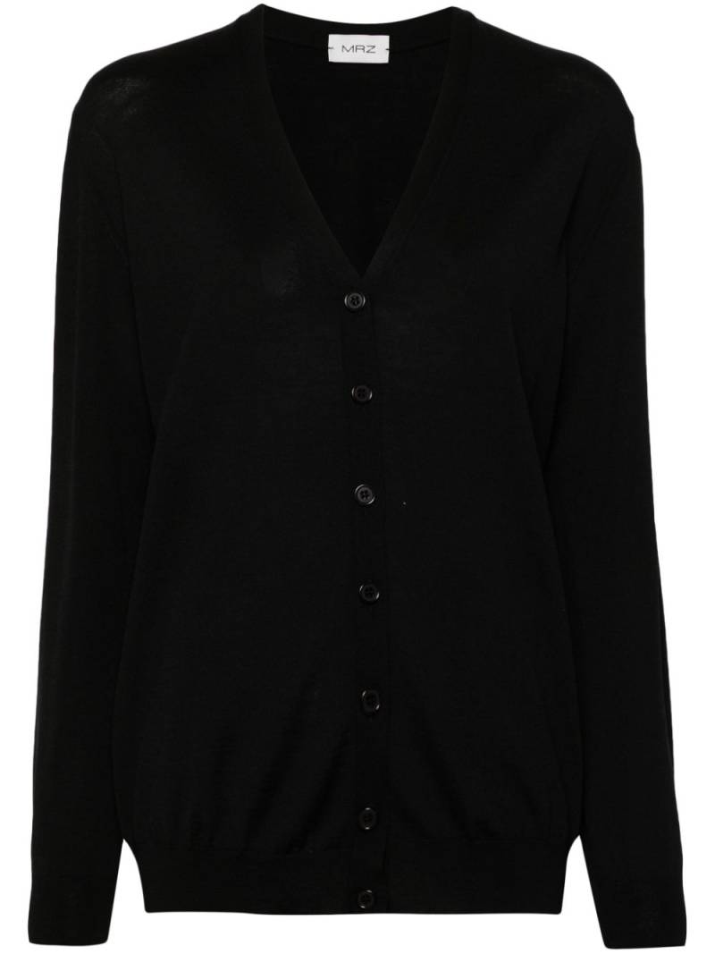 MRZ virgin wool cardigan - Black von MRZ