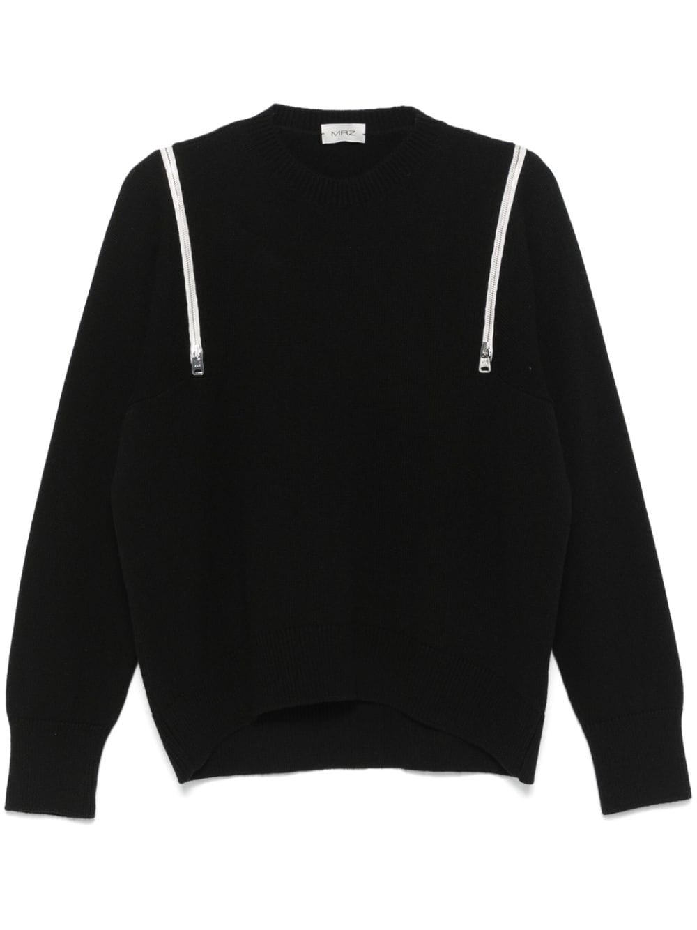 MRZ zip-detail sweater - Black von MRZ