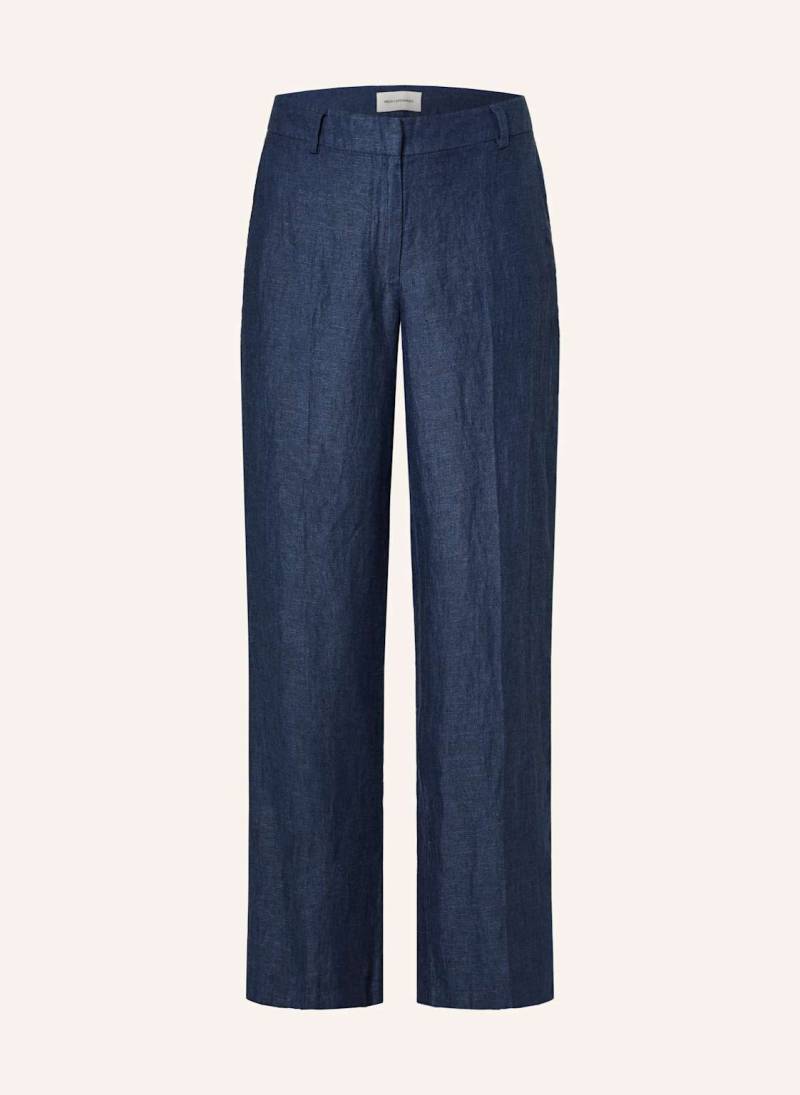 Msch Copenhagen Leinenhose Mschnaira Claritta blau von MSCH COPENHAGEN