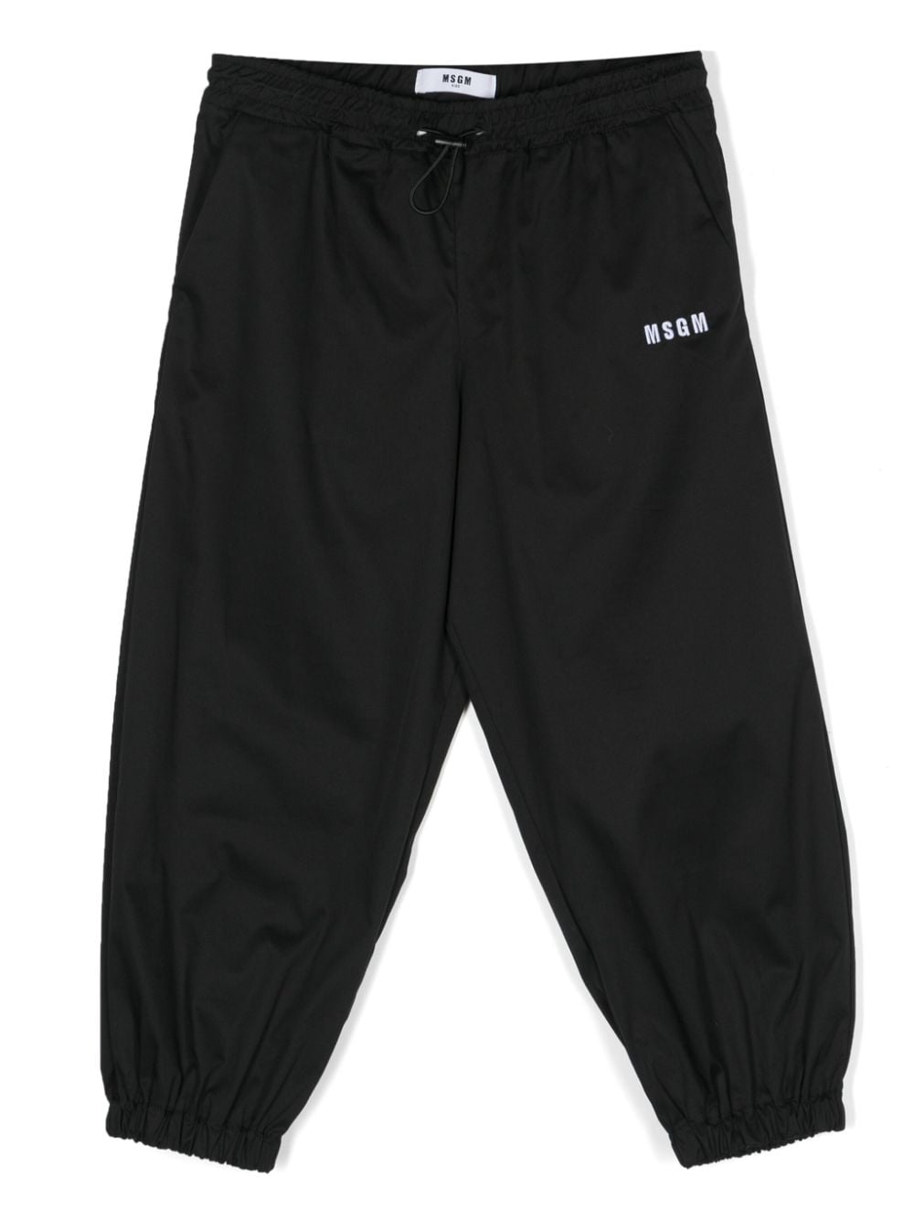 MSGM Kids embroidered-logo track trousers - Black von MSGM Kids