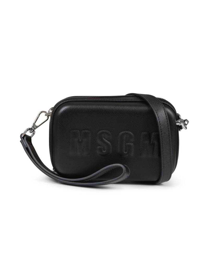 MSGM Kids logo-embossed shoulder bag - Black von MSGM Kids