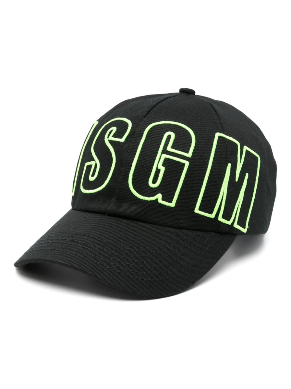 MSGM Kids logo-embroidered cotton hat - Black von MSGM Kids