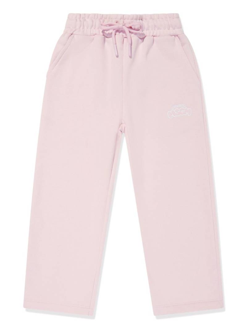 MSGM Kids logo-embroidered track pants - Pink von MSGM Kids