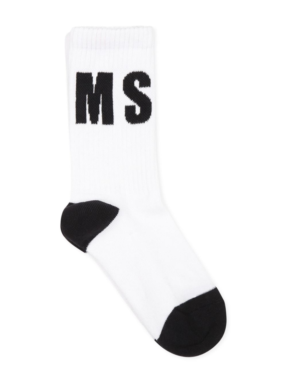 MSGM Kids logo-jacquard socks - White von MSGM Kids