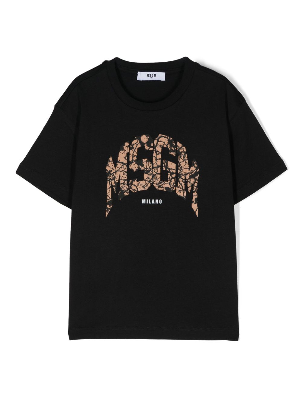 MSGM Kids logo-print T-shirt - Black von MSGM Kids