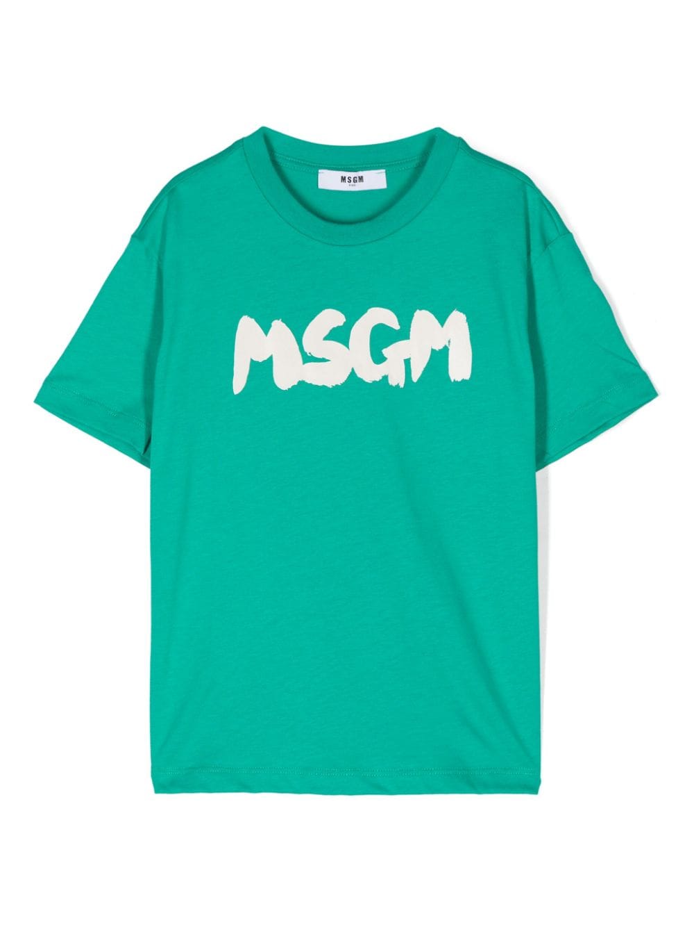MSGM Kids logo-print T-shirt - Green von MSGM Kids
