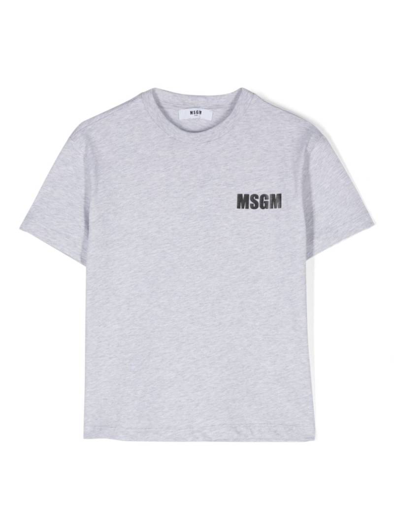 MSGM Kids logo-print T-shirt - Grey von MSGM Kids