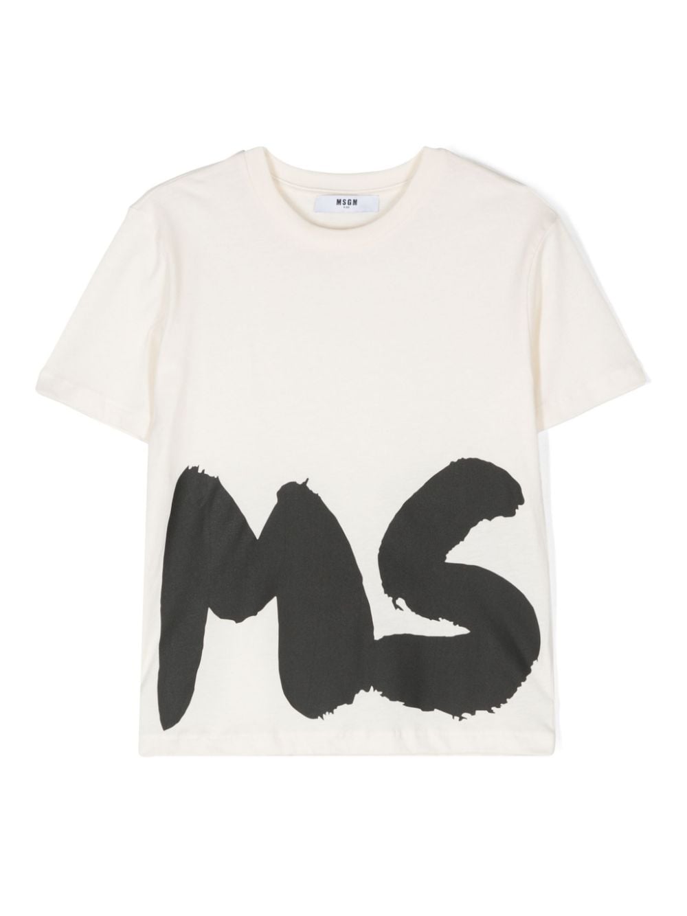 MSGM Kids logo-print T-shirt - Neutrals von MSGM Kids