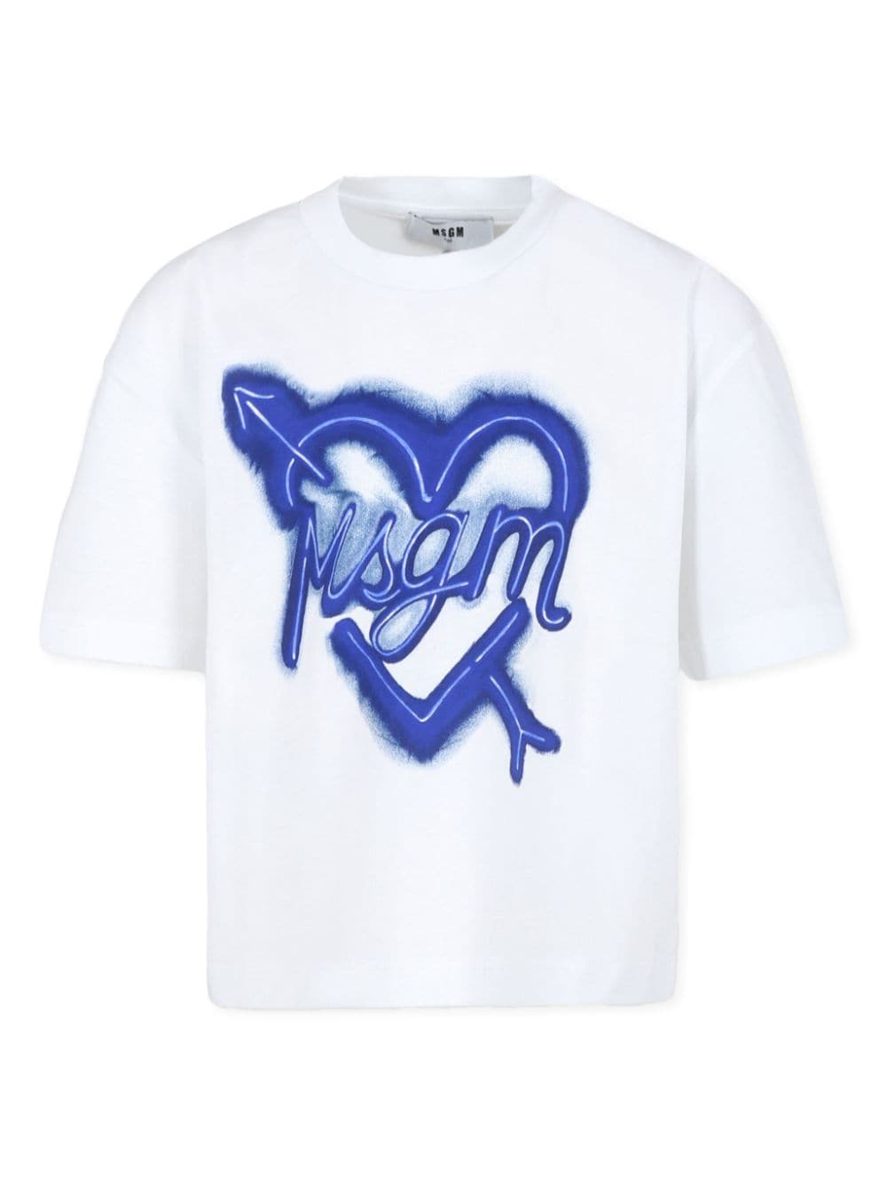 MSGM Kids logo-print cotton T-shirt - White von MSGM Kids