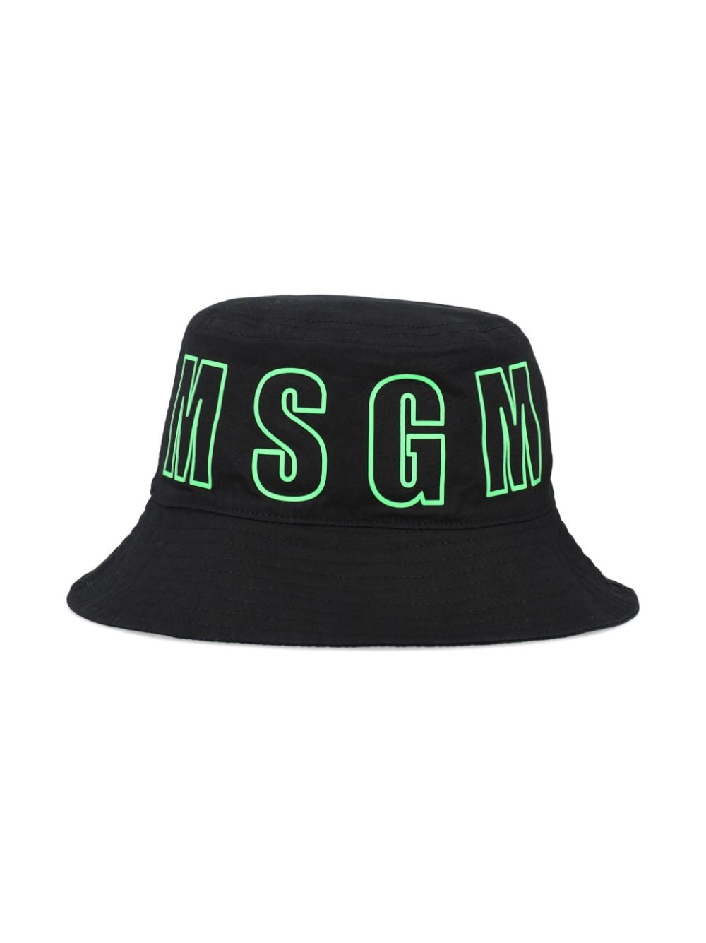 MSGM Kids logo-print bucket hat - Black von MSGM Kids