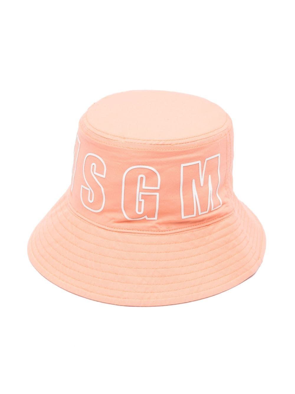 MSGM Kids logo-print bucket hat - Orange von MSGM Kids