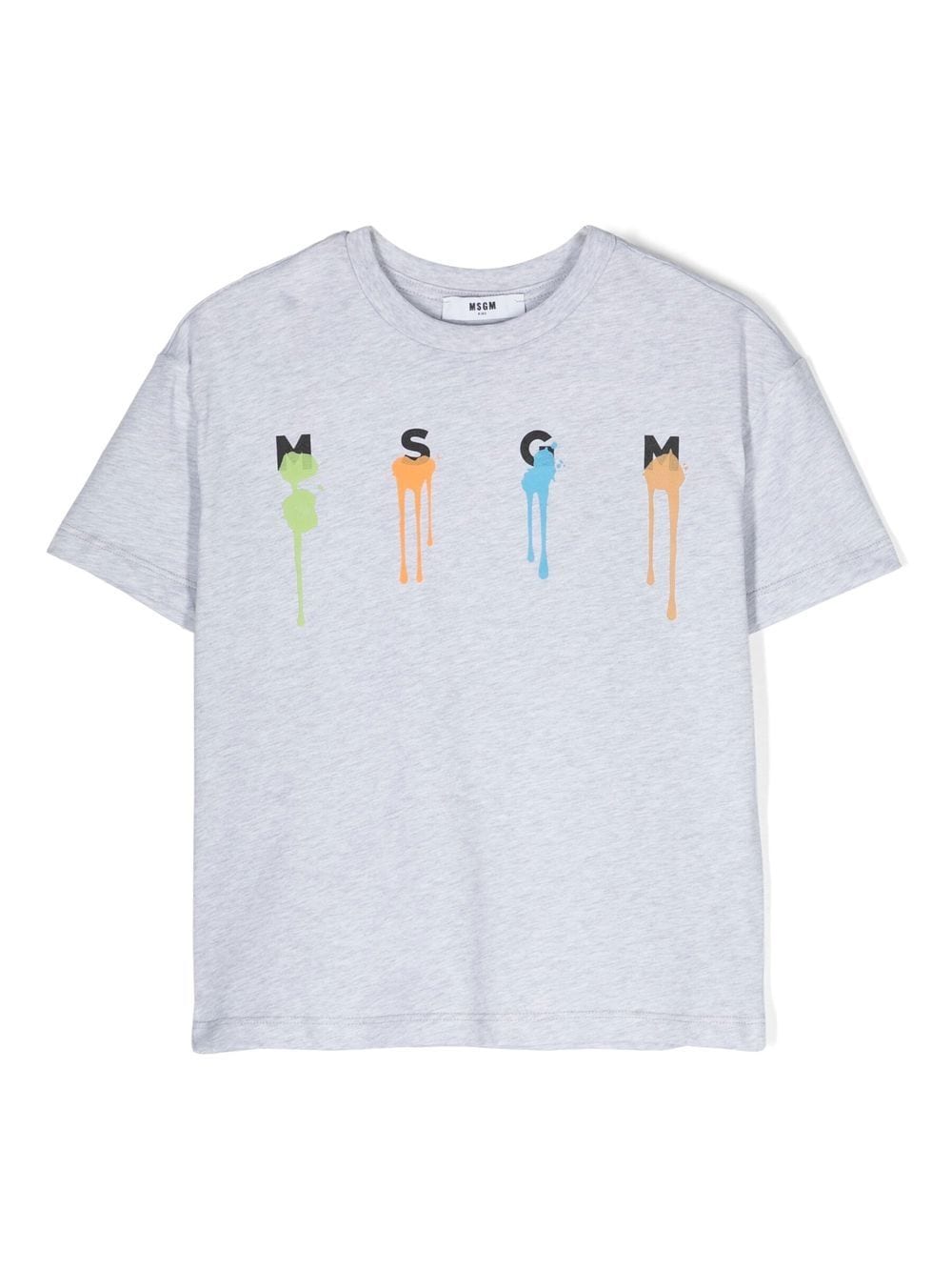 MSGM Kids logo-print cotton T-shirt - Grey von MSGM Kids