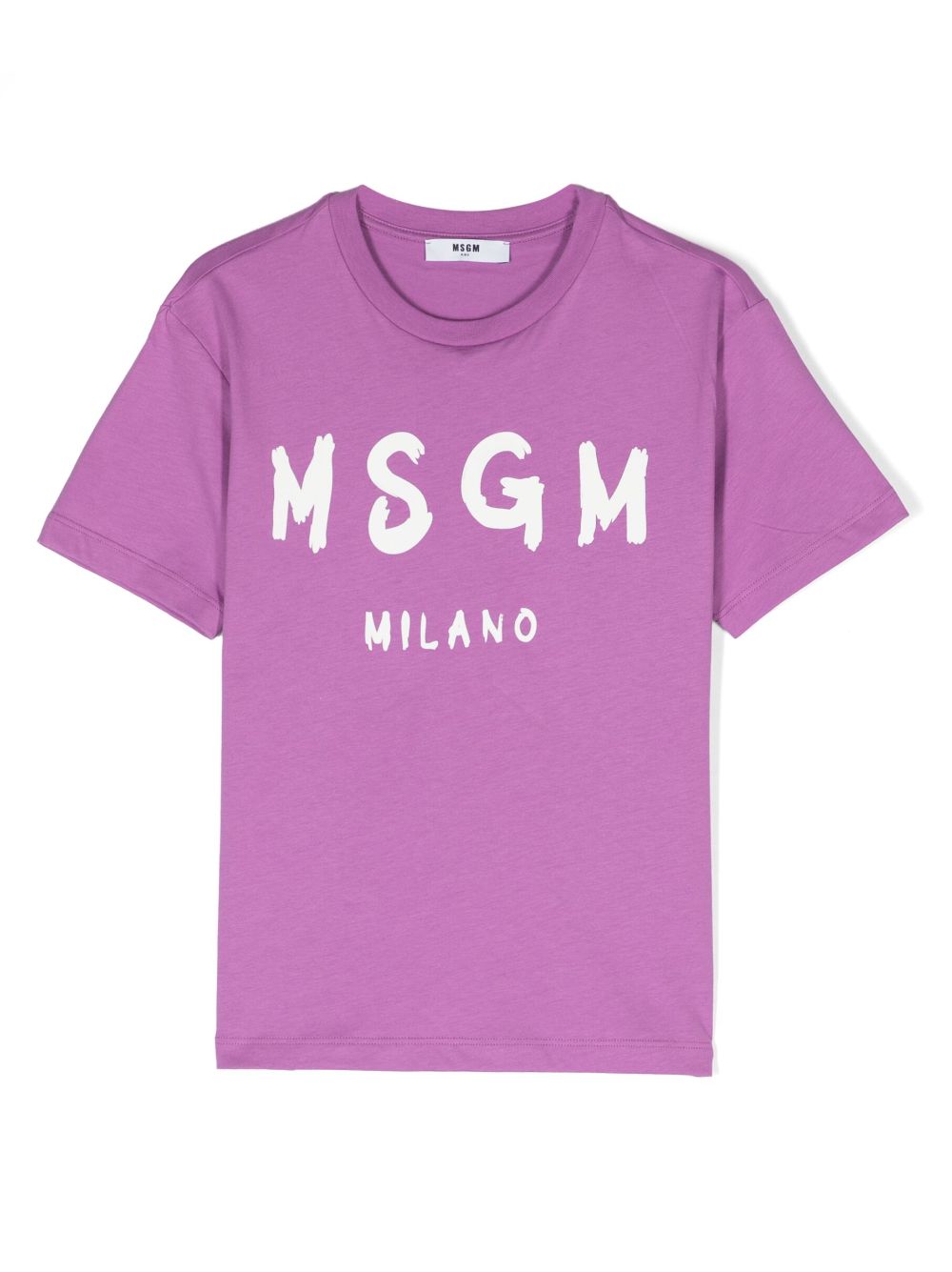 MSGM Kids logo-print cotton T-shirt - Purple von MSGM Kids