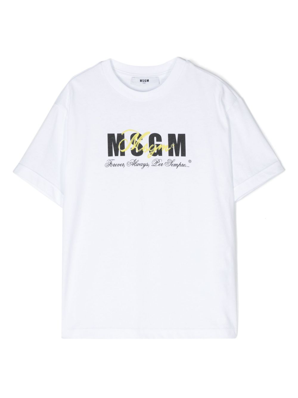 MSGM Kids logo-print cotton T-shirt - White von MSGM Kids