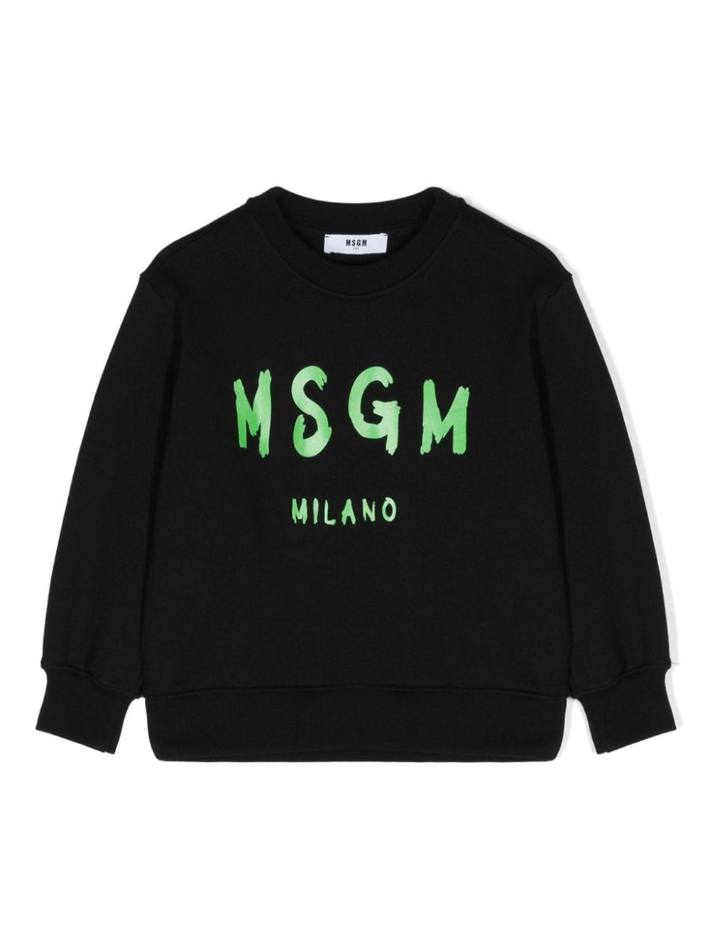 MSGM Kids logo-print cotton sweatshirt - Black von MSGM Kids