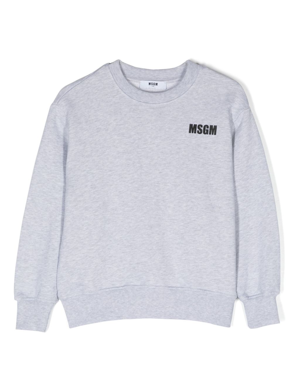 MSGM Kids logo-print cotton sweatshirt - Grey von MSGM Kids