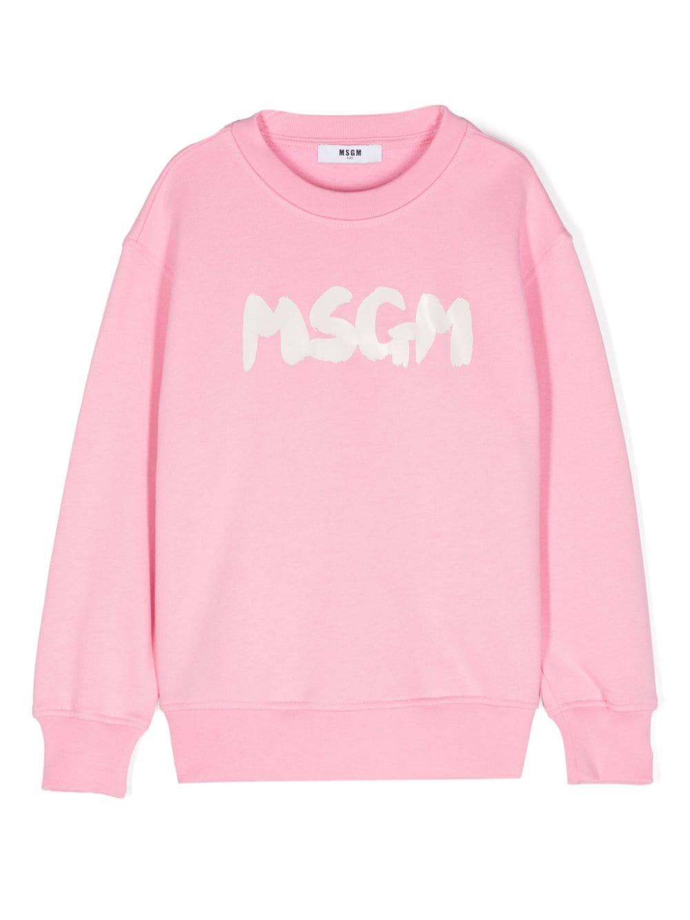 MSGM Kids logo-print cotton sweatshirt - Pink von MSGM Kids