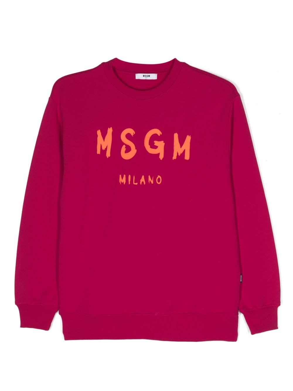 MSGM Kids logo-print cotton sweatshirt - Pink von MSGM Kids