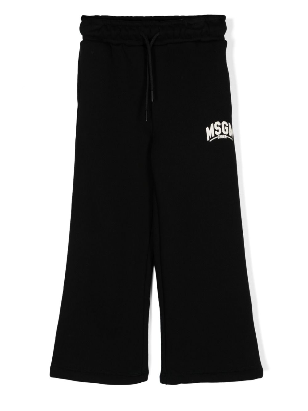 MSGM Kids logo-print cotton track pants - Black von MSGM Kids