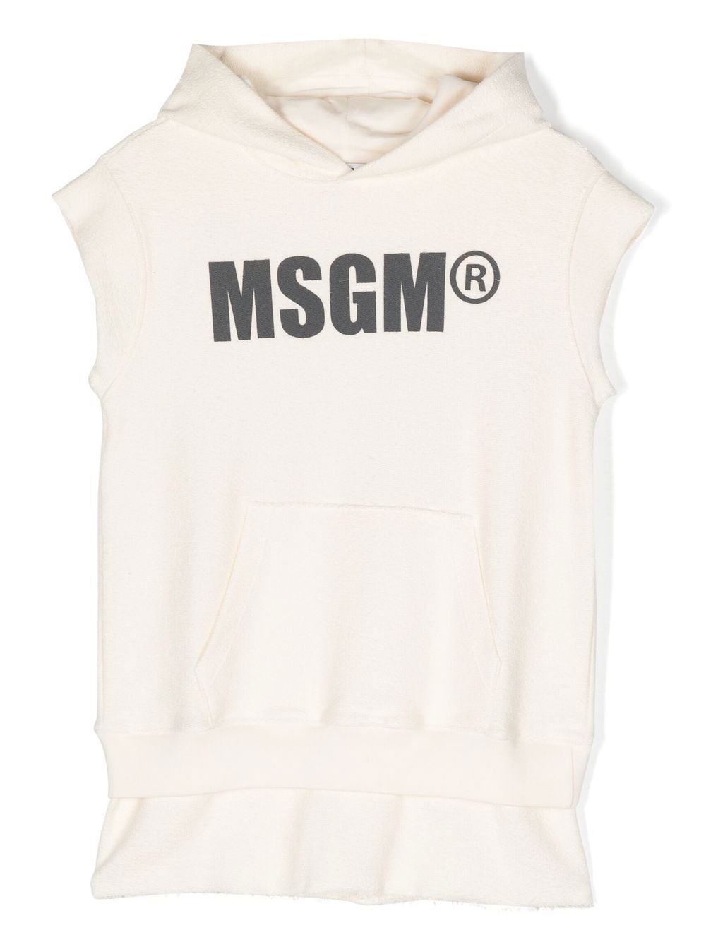 MSGM Kids logo-print dress - Neutrals von MSGM Kids