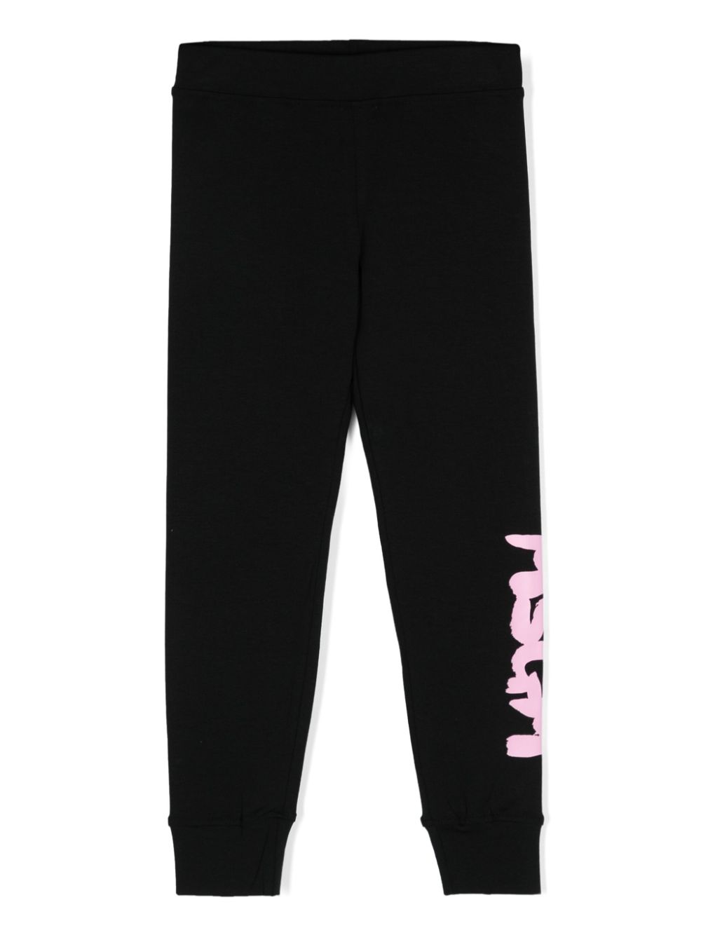 MSGM Kids logo-print jersey leggings - Black von MSGM Kids