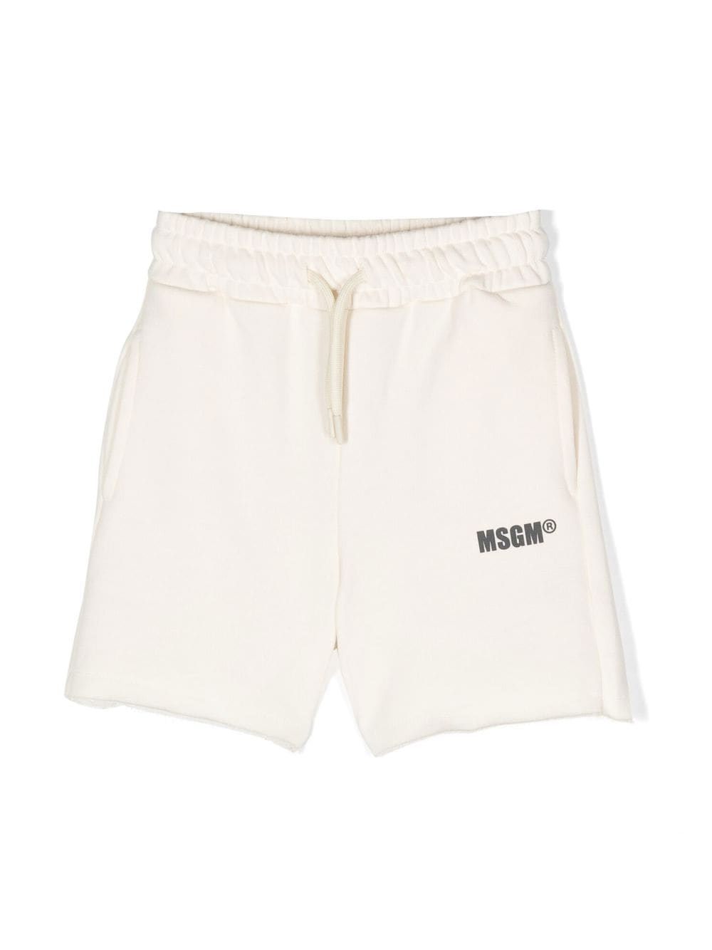 MSGM Kids logo-print shorts - Neutrals von MSGM Kids