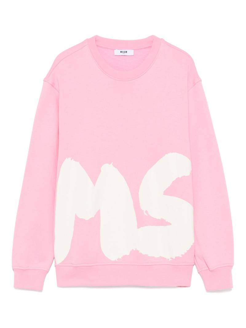 MSGM Kids logo-print sweatshirt - Pink von MSGM Kids