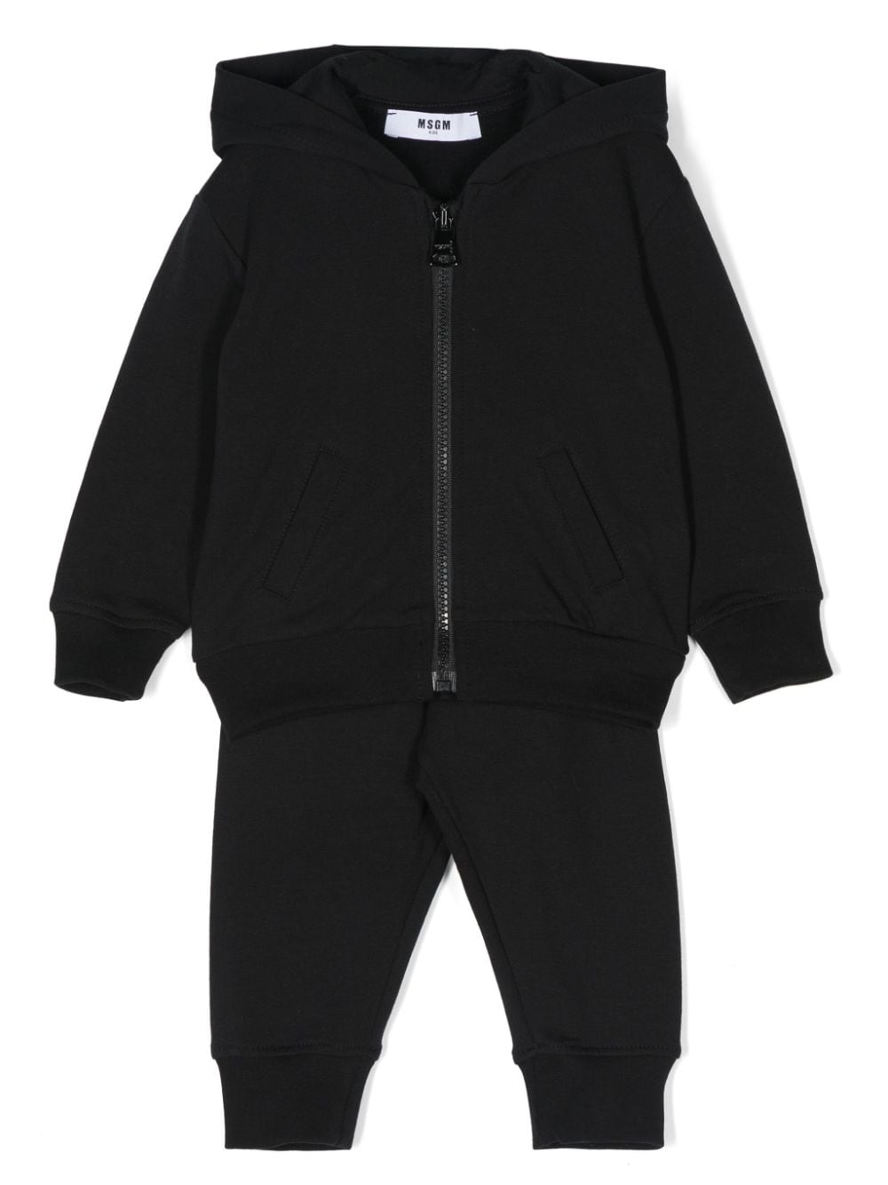 MSGM Kids logo-print tracksuit set - Black von MSGM Kids