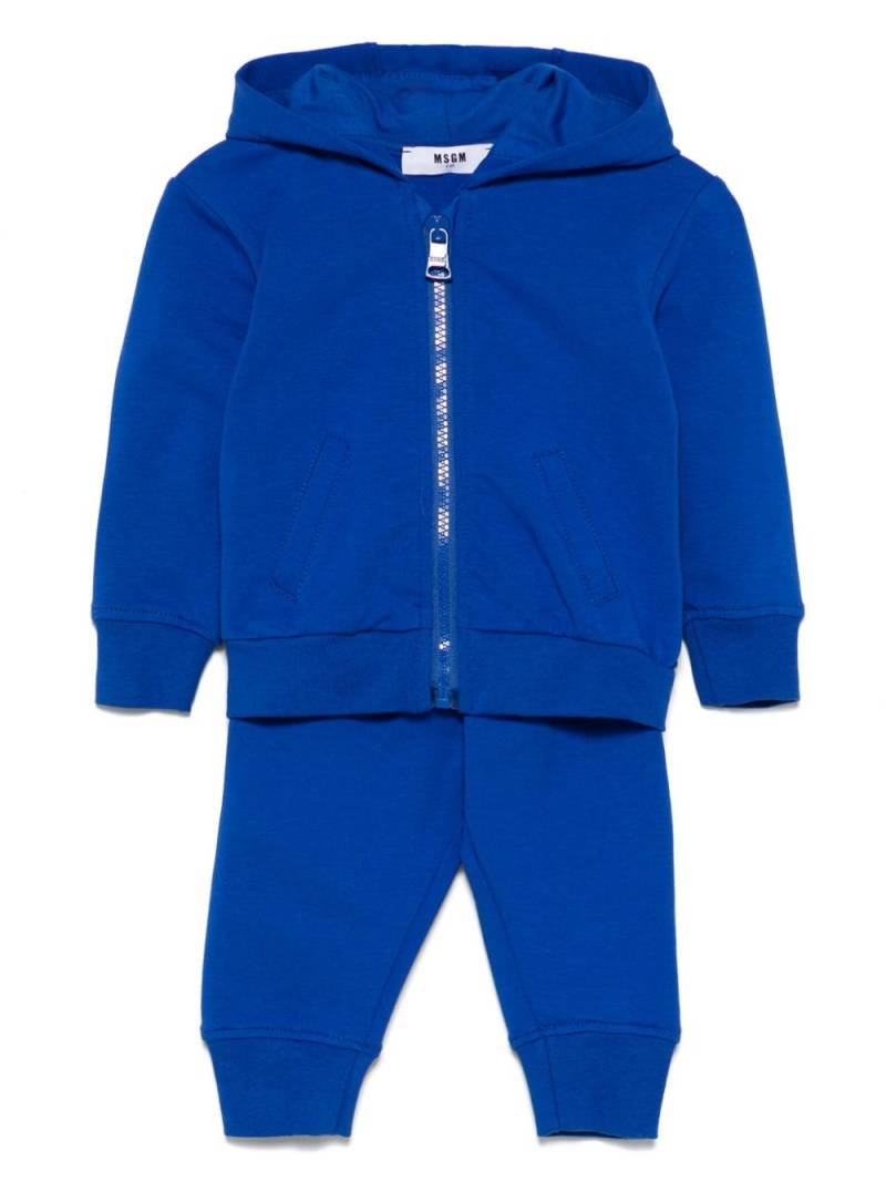 MSGM Kids logo-print tracksuit set - Blue von MSGM Kids