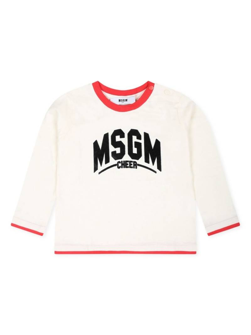 MSGM Kids long-sleeved T-shirt - White von MSGM Kids