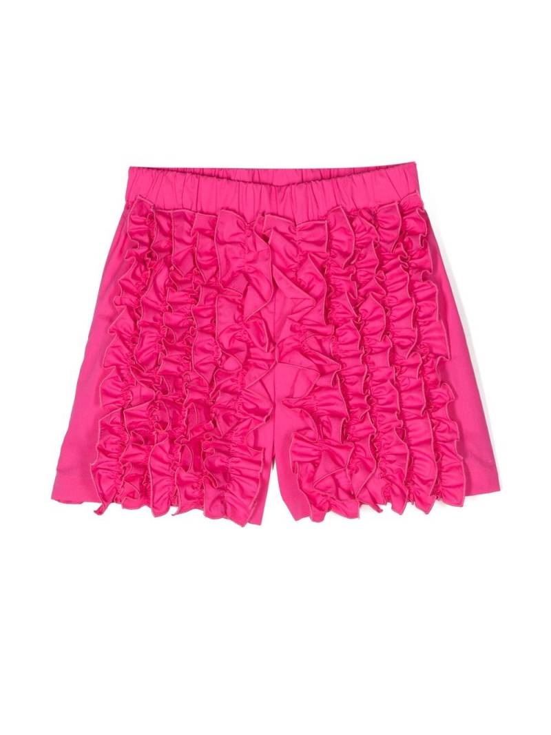 MSGM Kids ruched-panel mini short - Pink von MSGM Kids