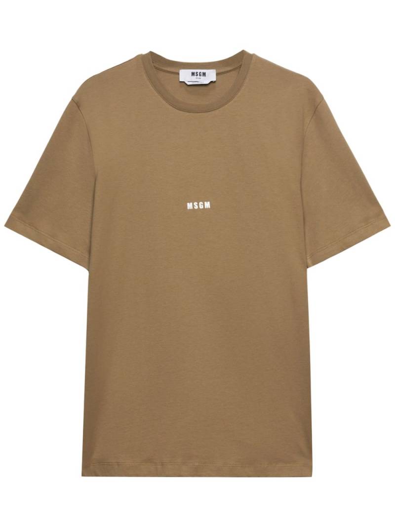 MSGM Impact T-shirt - Brown von MSGM