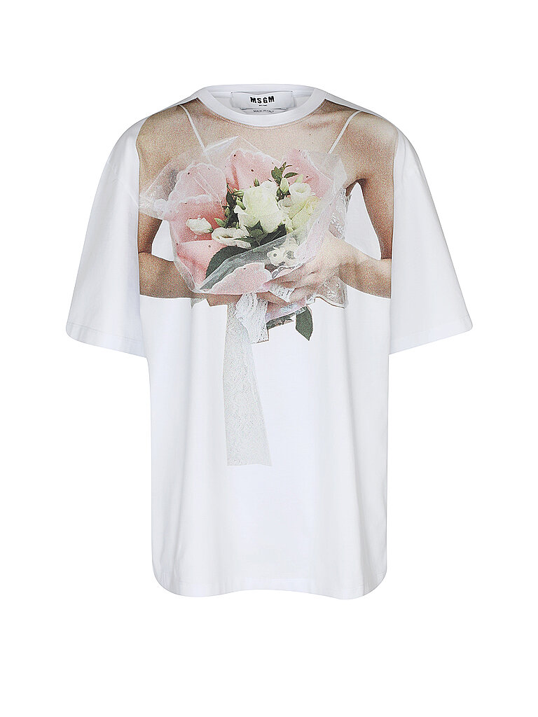 MSGM T-Shirt weiss | M von MSGM