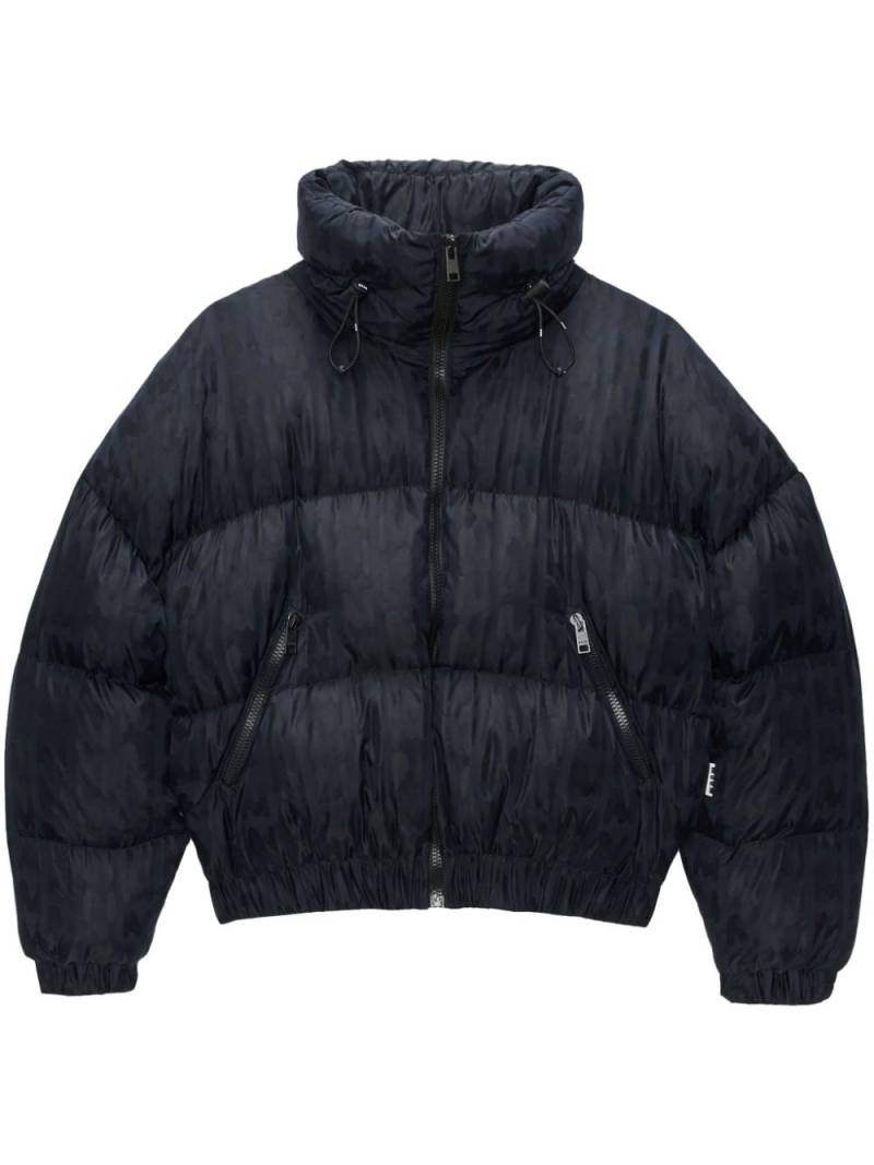 MSGM abstract-print puffer jacket - Black von MSGM