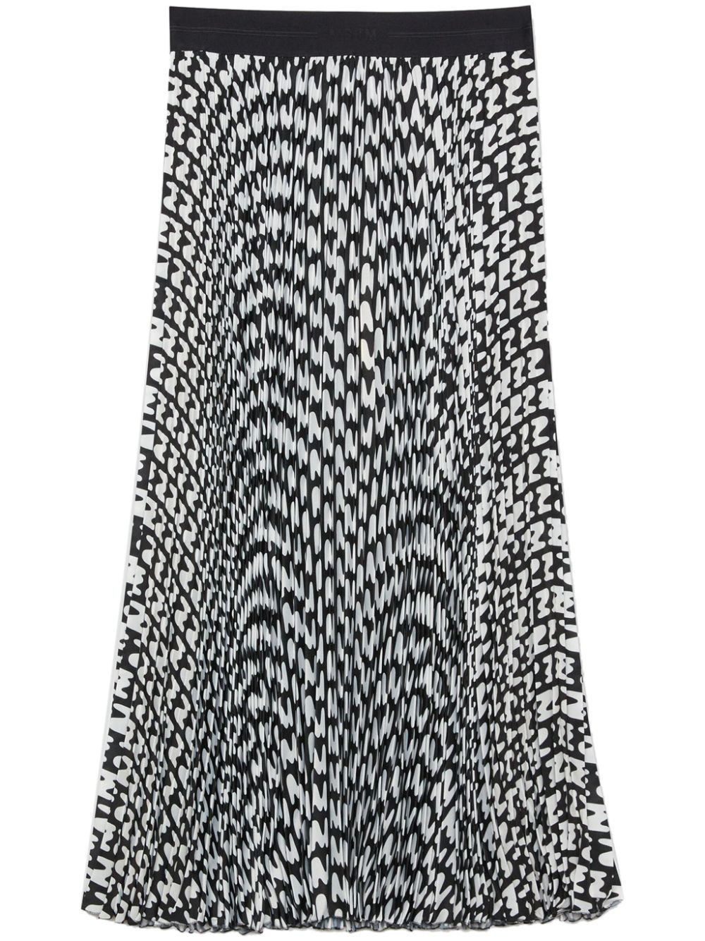 MSGM all-over-logo-print skirt - Black von MSGM