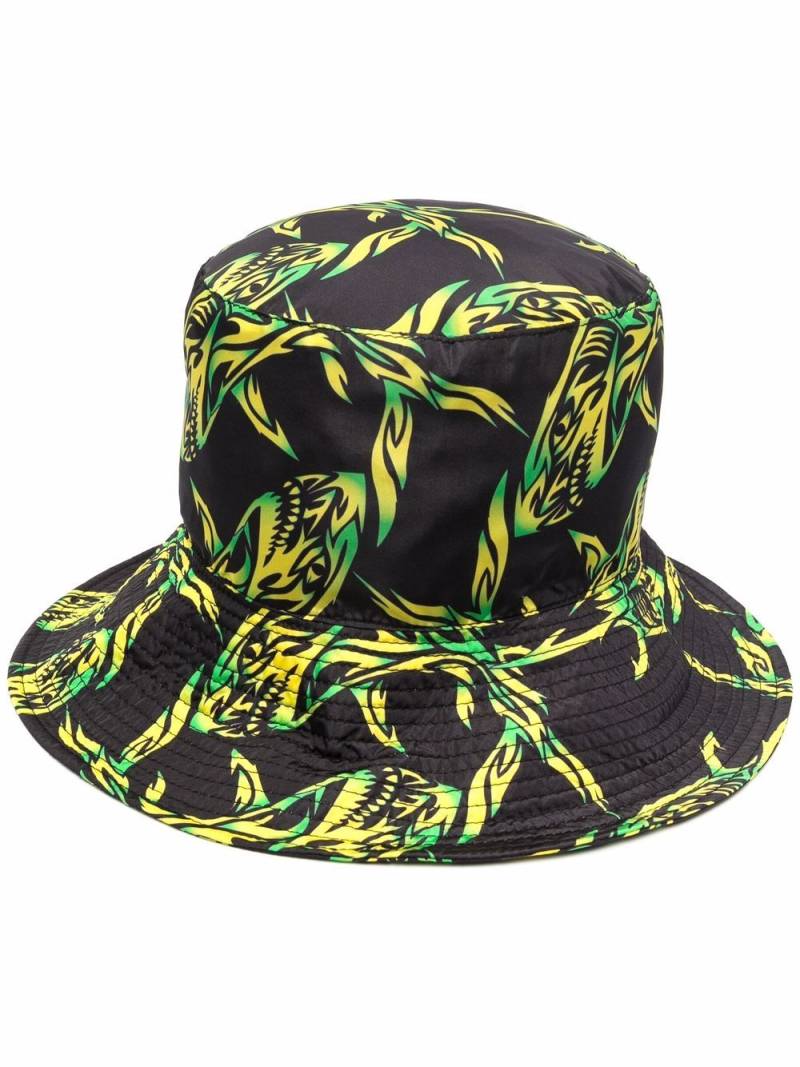 MSGM asbtract-print bucket hat - Black von MSGM