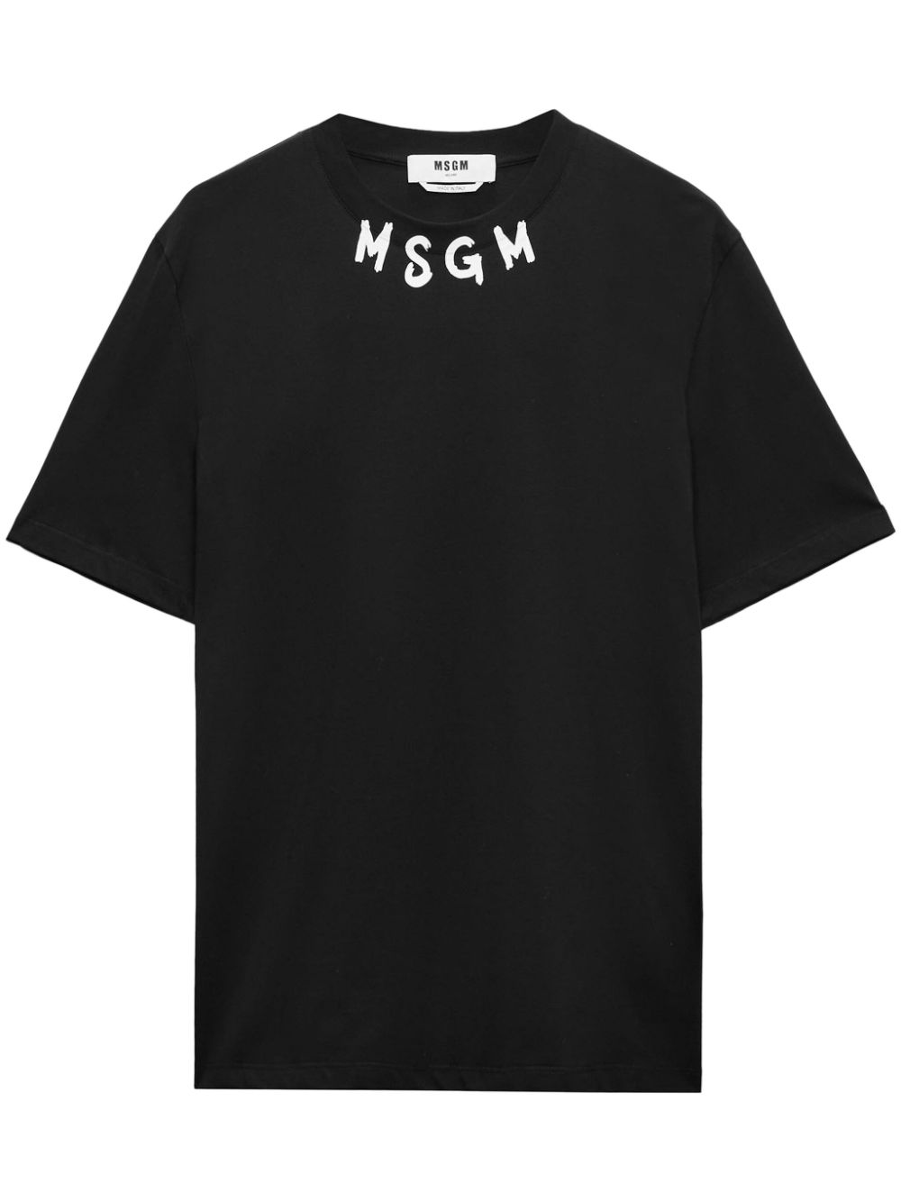 MSGM brushstroke-logo T-shirt - Black von MSGM