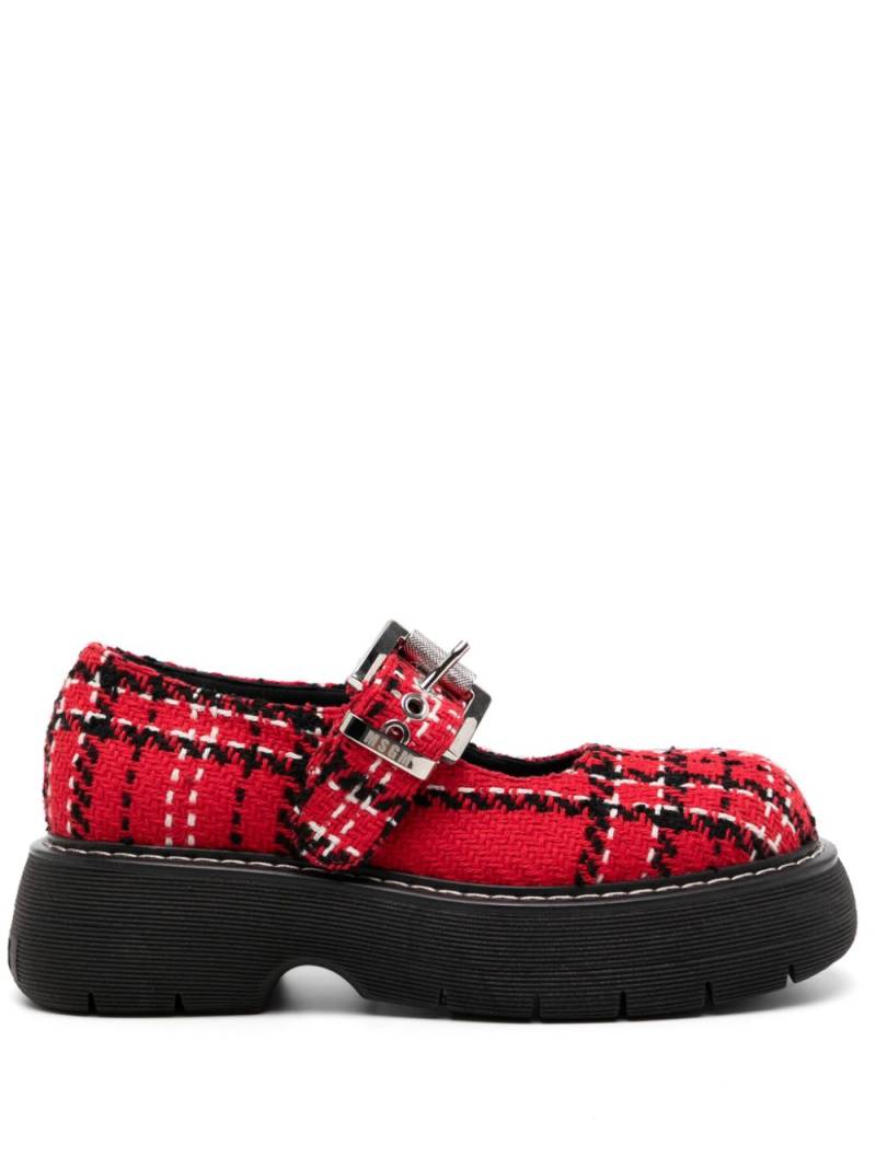 MSGM buckled platform Mary jane shoes - Red von MSGM