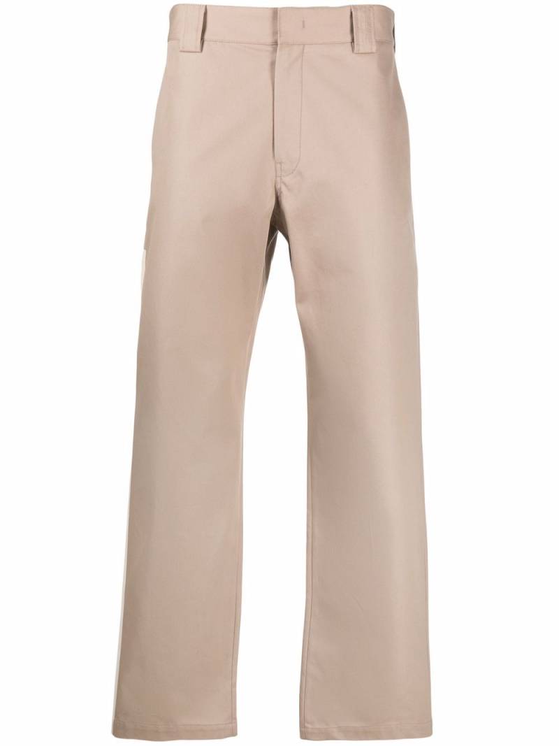 MSGM contrasting panel detail trousers - Neutrals von MSGM