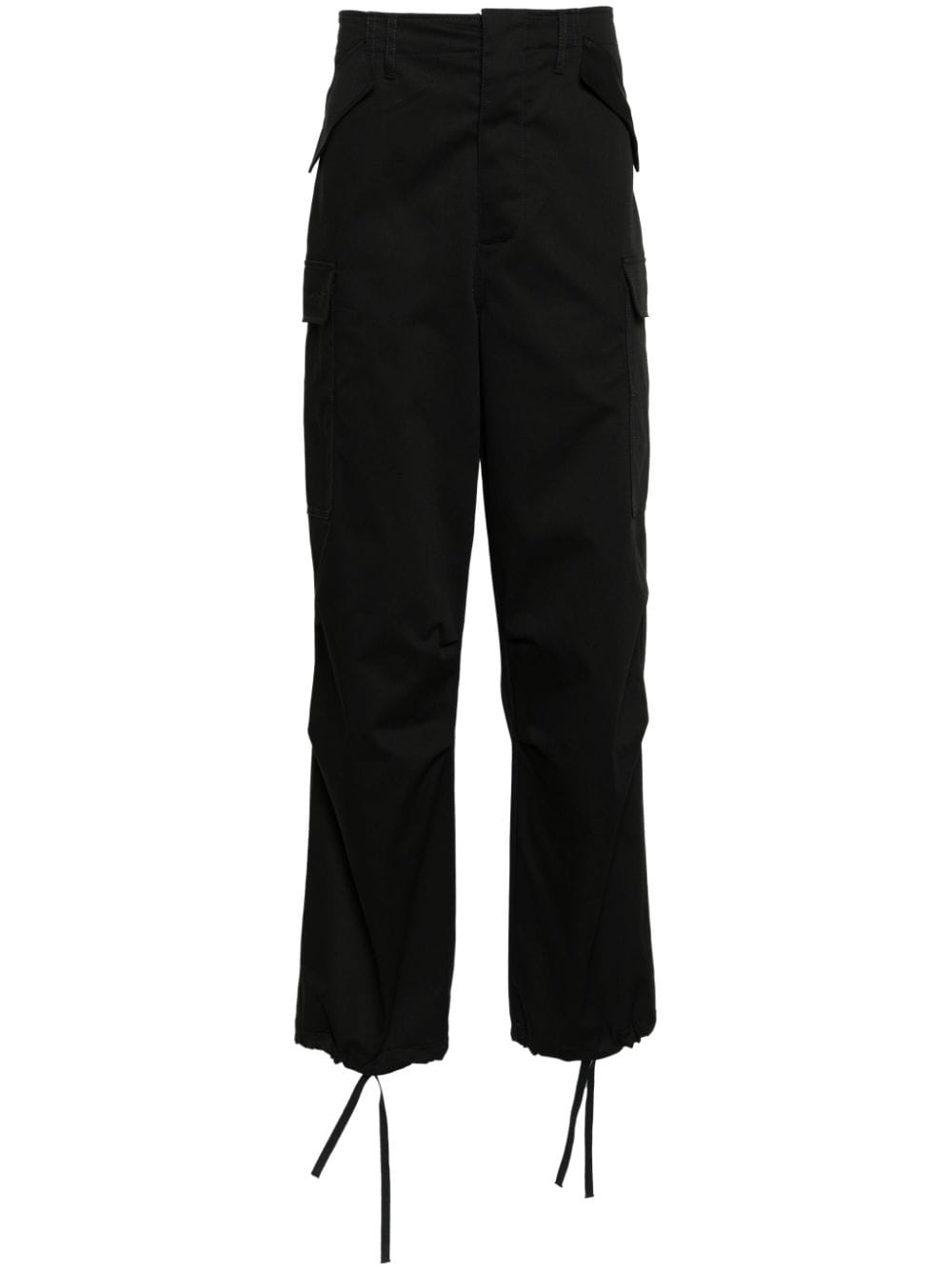 MSGM cotton cargo trousers - Black von MSGM