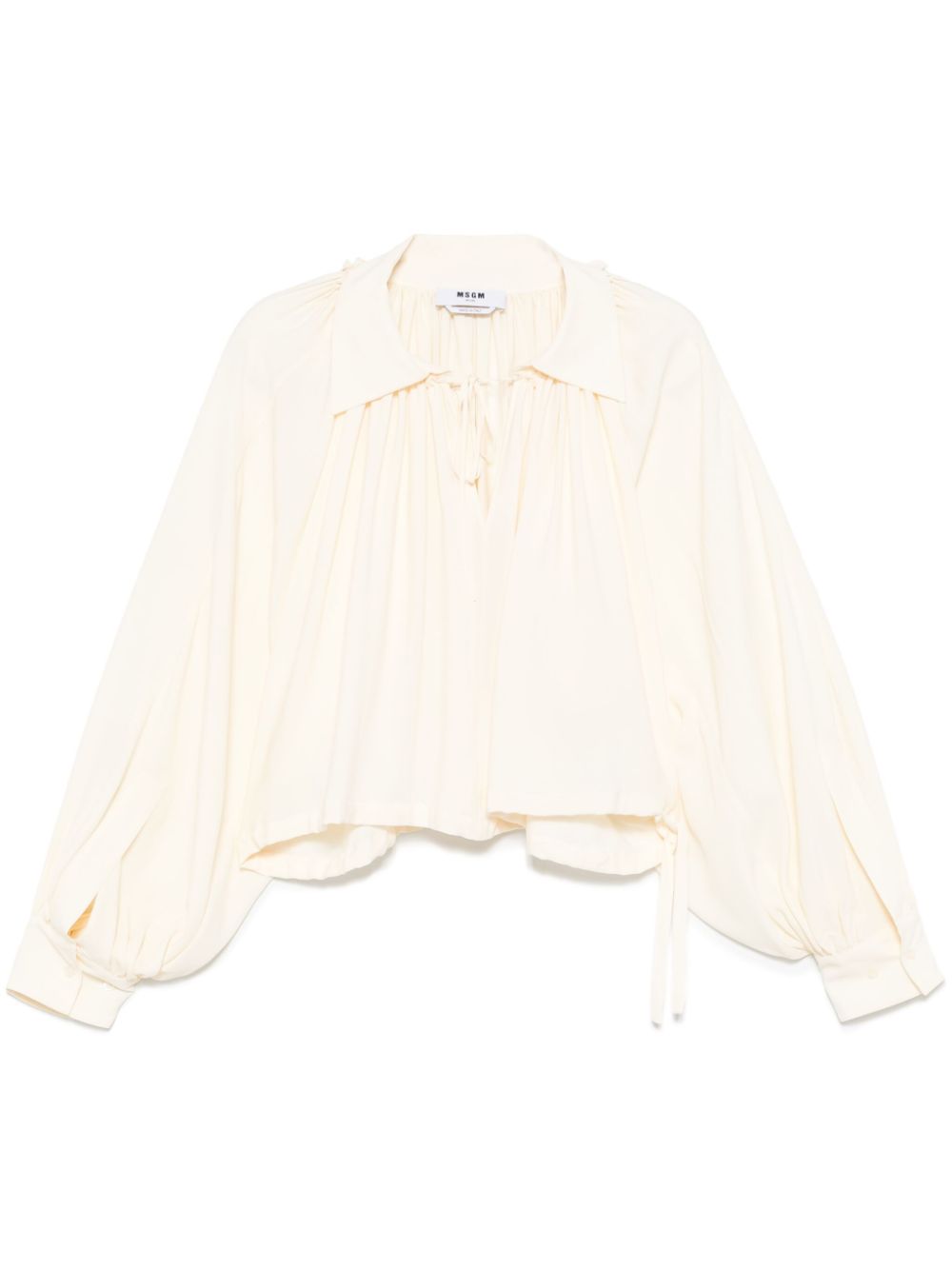 MSGM crepe-de-chine blouse - Neutrals von MSGM